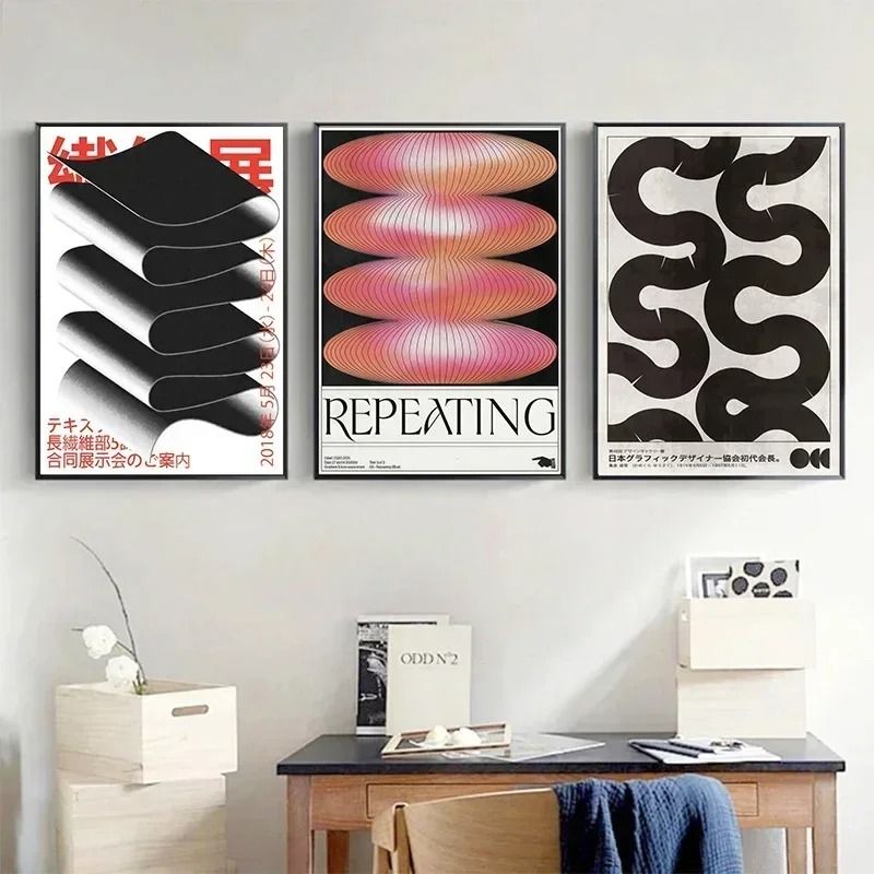 Japanese Vintage Blue Wave Canvas Wall Art Print For Living Room Bedroom Decor 02 40x50 Cm