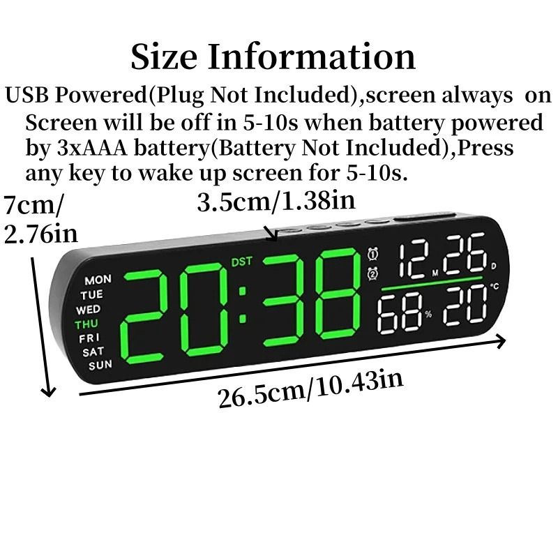 Modern Multifunctional LED Digital Alarm Clock g