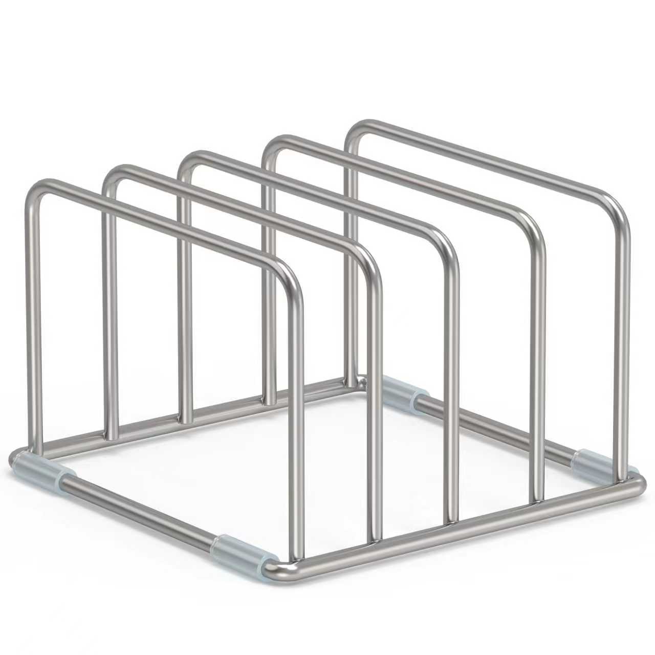 Stainless Steel Cutting Board Holder Rack For Space Saving Kitchen Organization Stainless Steel Cutting Board Holder Rack For Space Saving Kitchen Organization