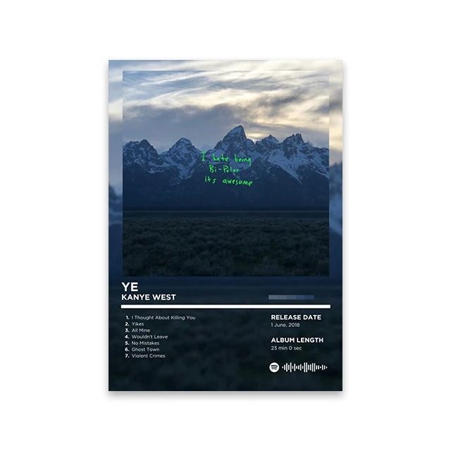 Retro Rap Album Cover Canvas Poster Music Wall Art Print 10 50x70 Cm