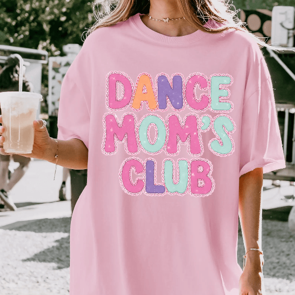 Dance Mom Club Shirt Scrapbook Collage Graphic Ballet Mom Aesthetic Tee mustard m sweatshirt