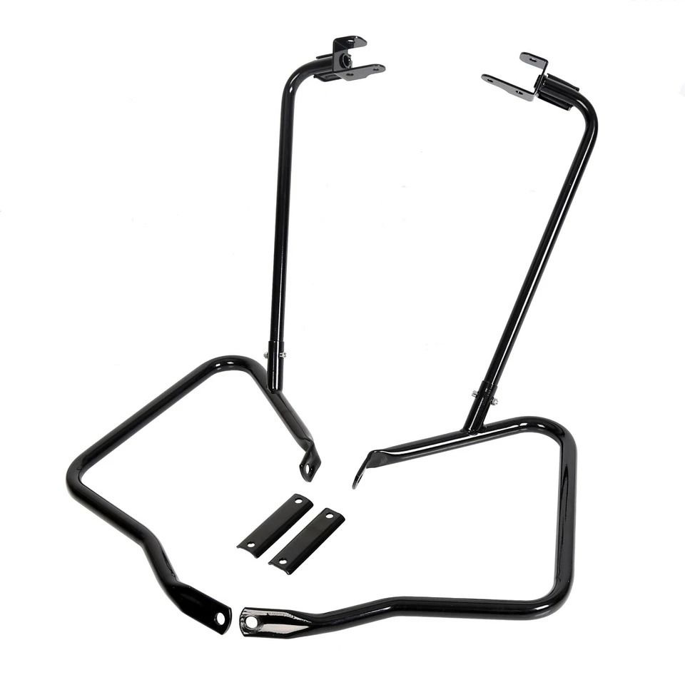 Black Saddlebags Support Bracket Guard For Harley Touring Street & Road Glide Durable, High Quality Protection Black Saddlebags Support Bracket Guard For Harley Touring Street & Road Glide Durable, High Quality Protection