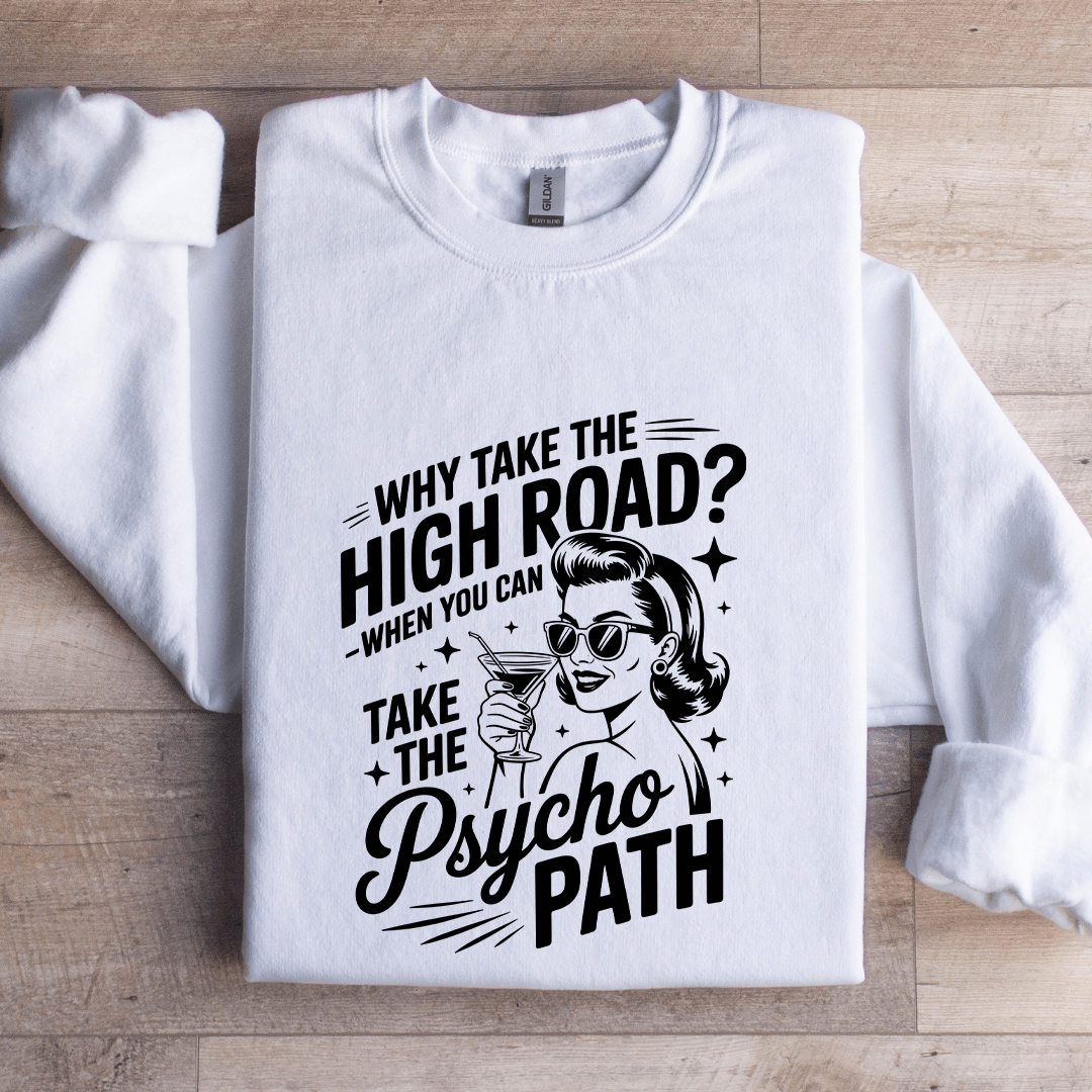 Why Take The High Road Sweatshirt L Sand