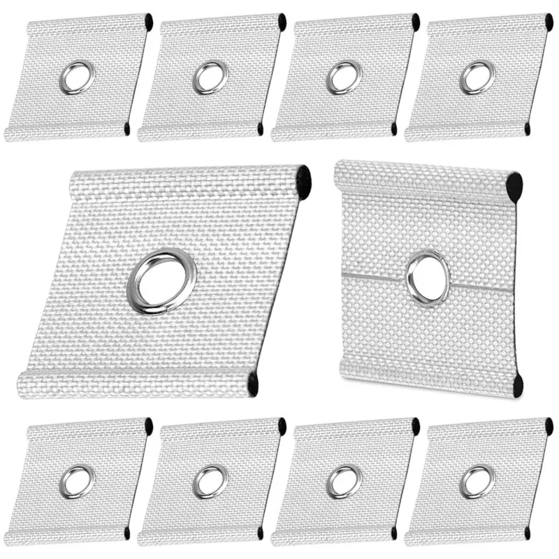 12 Pezzi Ganci a S per Tende da Campeggio, Clip in Acciaio Inox per Tende RV, Ganci per Luci con Fori, Ganci per Tende Parasole per Caravan