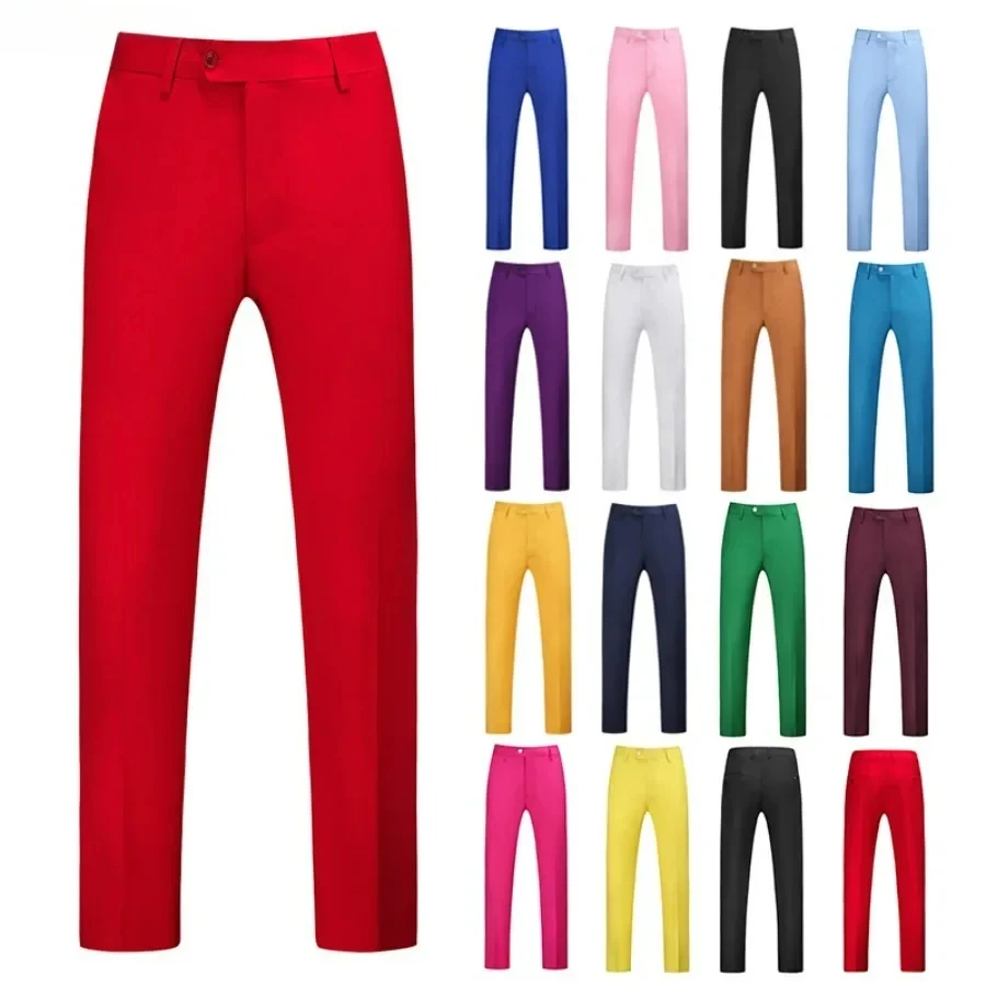 Nuovo 2025 Pantaloni da abito da uomo Solid Abito da cerimonia nuziale Pantaloni Pantaloni da uomo Pantaloni da lavoro formali da uomo oversize Pantalones Hombre