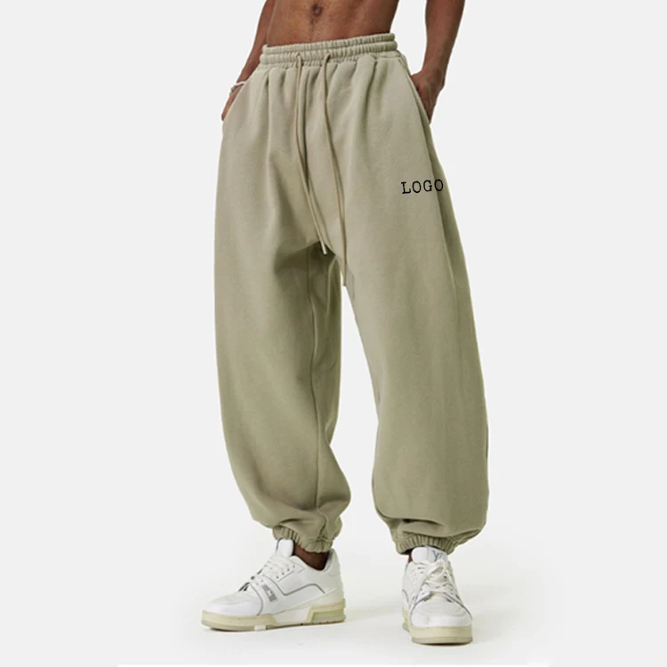 Pantaloni da Jogging Oversize Unisex con Elastico in Vita e Cordoncino Pantaloni in Pile Casual e Comodi Abbigliamento Streetwear per Donne e Uomini