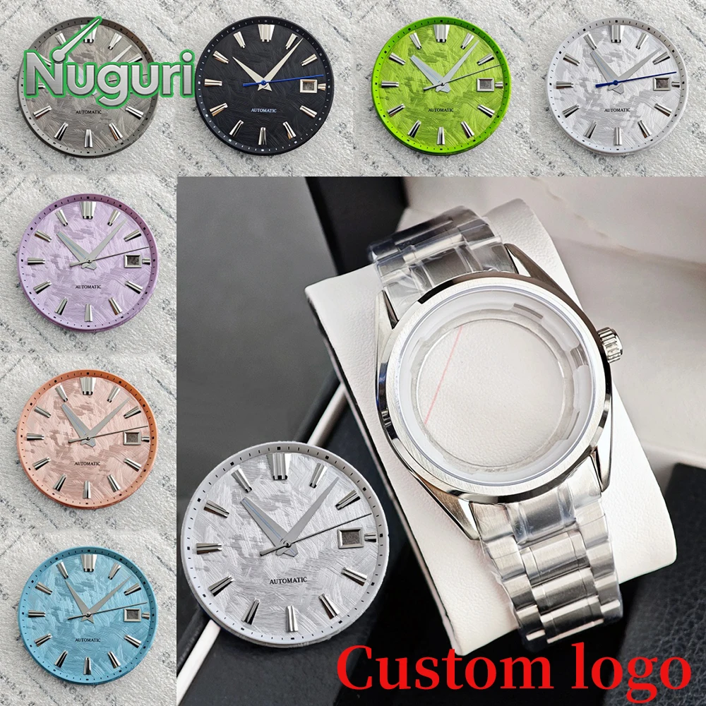 33,5mm Uhrenzifferblatt 39mm Uhrengehäuse-Set Aseptisches Uhrenzifferblatt mit individuellem Logo Passend für NH35 Uhrwerk Mechanisches Uhrenmodifikationszubehör Image