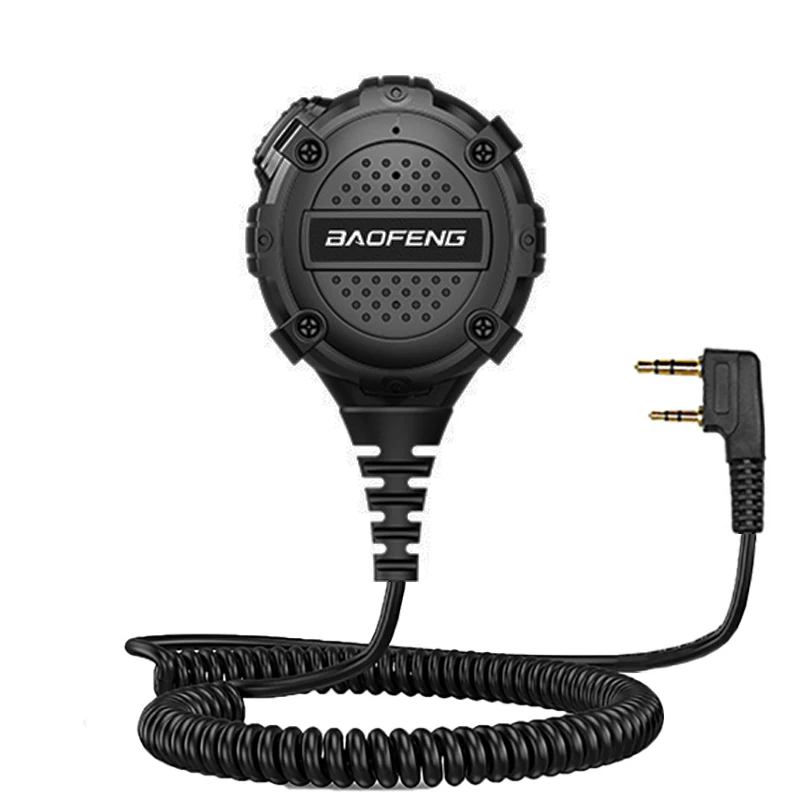 2023 Baofeng Mikrofon Walkie Talkie Zubehör Tangente Mic Schulter Lautsprecher PTT für Kenwood UV-5R UV82 UV-17 two way radio Image