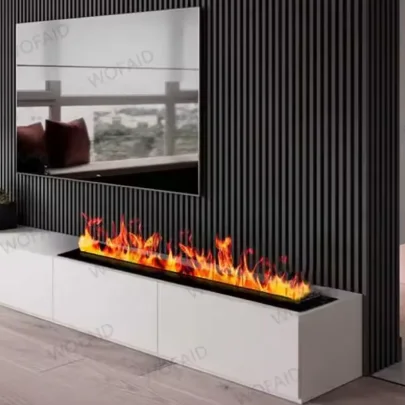 Intelligenter elektrischer Wasserdampfkamin für den Innenbereich, intelligenter Dampf-LED-Flammen-TV-Ständer, Kamin, Dekoration, 3D-Wasserdampfkamin