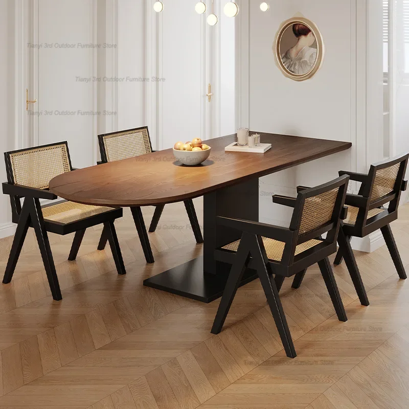 Italienisches Design Kaffee-Esstische aus Holz, modernes Büro, Küche, Esstische, Wohnzimmer, Essecke, Wohnmöbel, Comedor LLDT