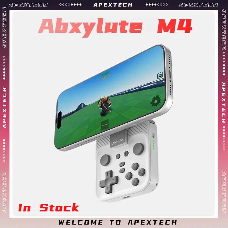 Abxylute M4 Magnetisches Handy-Gamepad - Aufsteckbarer Tragbarer Controller für iOS Android Switch PC Cloud-Gaming & Retro-Emulation Image