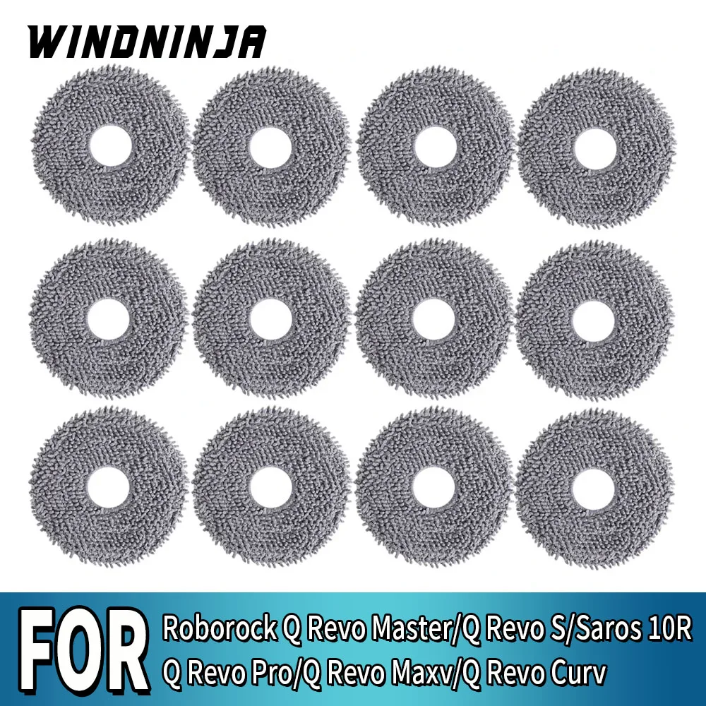 Wischpads für Roborock Q Revo Master/Q Revo S/Q Revo Pro/Q Revo Maxv/Q Revo Curv/Saros 10R Ersatzteile Wischtücher Image