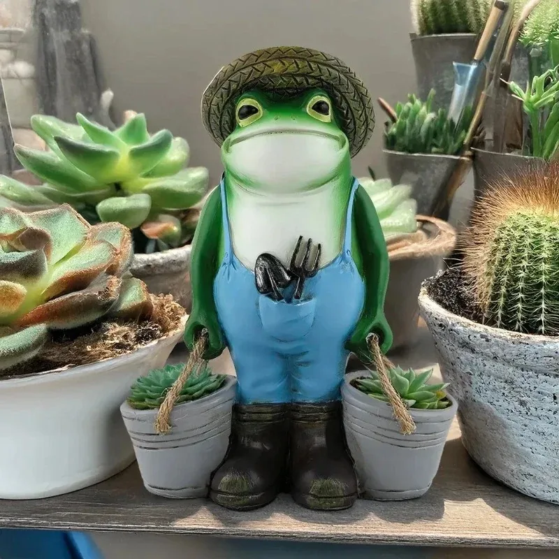 2026 Neueste Modelle Kleine Kreative Frosch-Dekorationen Höchste Qualität für Außenbereich Hof Balkon Garten Sukkulenten-Blumentopf Image