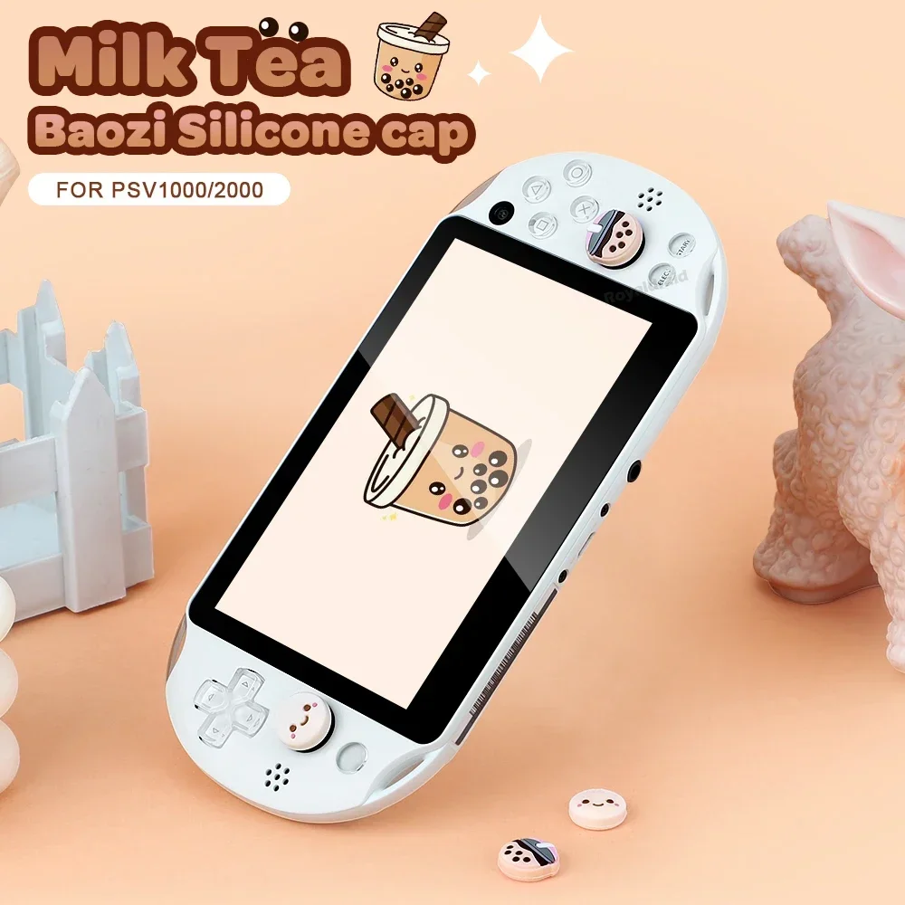 4 Stück/Set Cartoon Silikon Soft Thumb Stick Grip Cap Joystick Rocker Abdeckung für PS Vita PSV 1000 2000 Schutzhülle Image