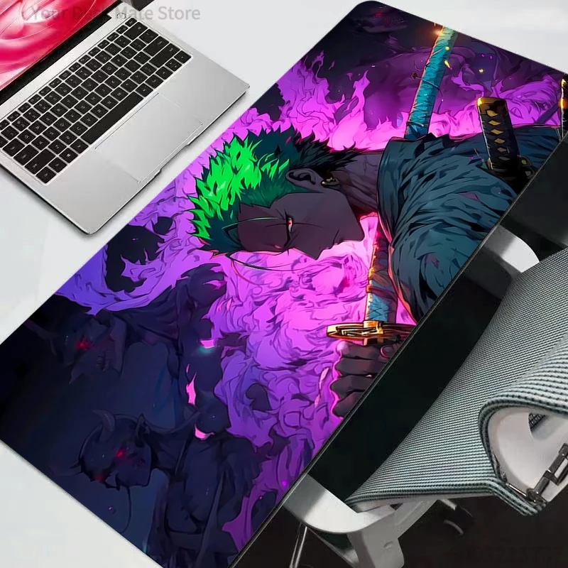 Mauspad One Piece Anime Gaming-Zubehör Mousepad Gamer PC Completo Computer Tastatur Schreibtischunterlage Varmilo Langlebig Anime Image