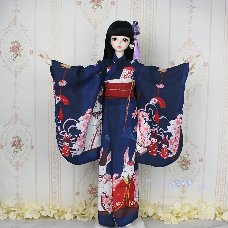 1/6 1/4 1/3 Maßstab BJD Kleidung japanischer Kimono Yukata für BJD/SD Puppenzubehör, Puppe, Schuhe, Perücke und andere E2433-A nicht im Lieferumfang enthalten
