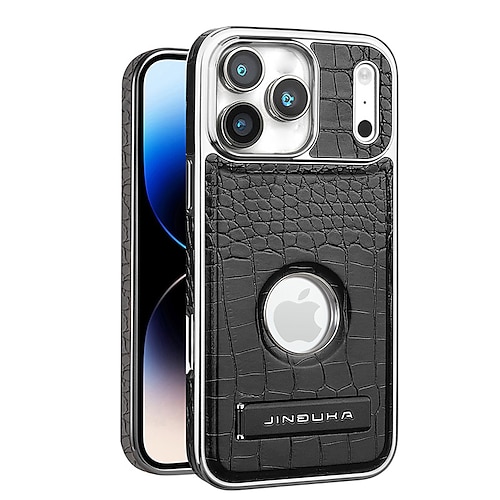Handy Hülle Handyhüllen Für iPhone 17 Air 17 Pro Max 16 15 14 Pro Max Plus 13 Pro Max Rückseite Mit Ständer Stoßfest TPU ABS PC Image
