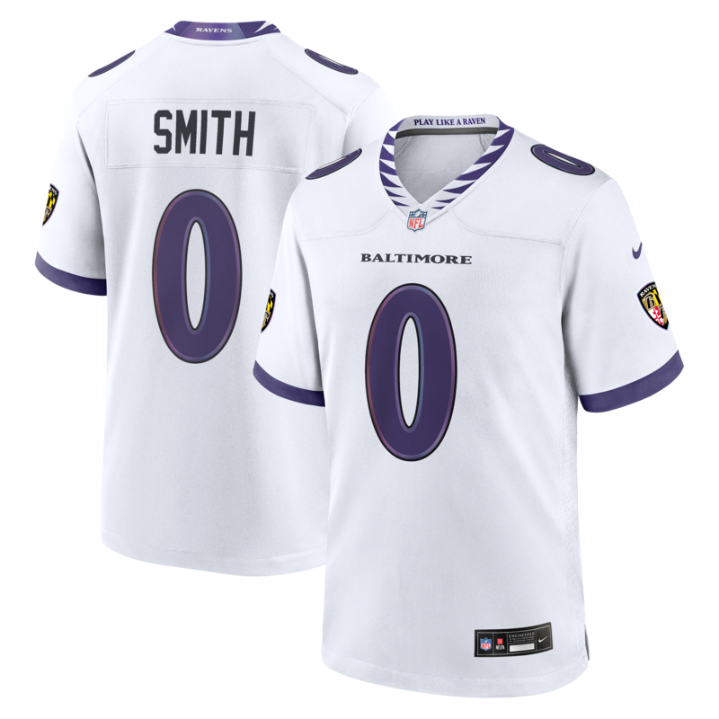 "Nike Roquan Smith Herren-Spieltrikot der Baltimore Ravens in Weiß" Image