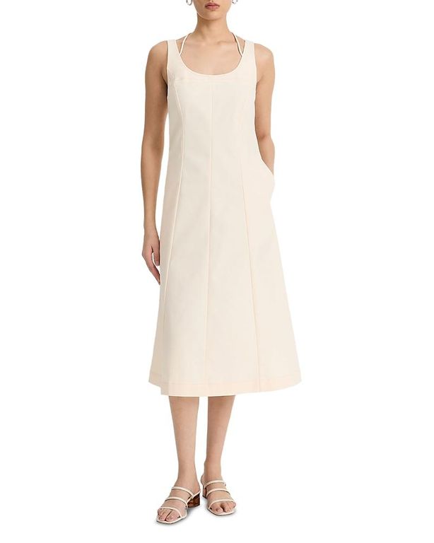 Seamed Tank Dress - Natural - Vince Dresses