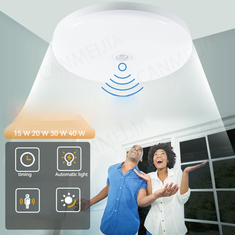 Bewegungs sensor führte Decken leuchte Gang Pir Induktion Nacht lampe AC85-265V Decken leuchte Smart Home Beleuchtung für Flur Korridor