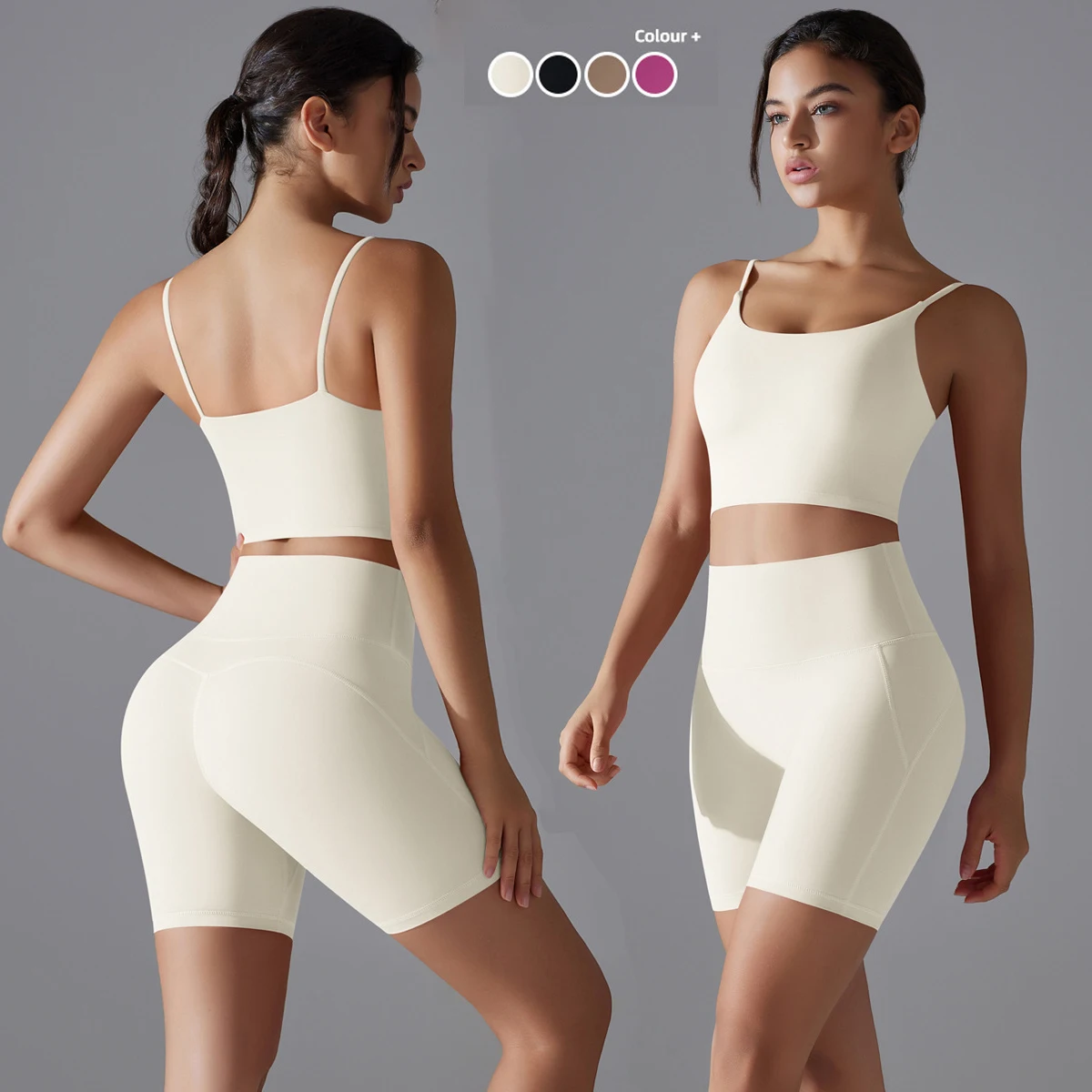 Vêtements de sport ensemble de Yoga sans couture vêtements de sport vêtements de sport costumes de Yoga pour femmes ensemble de Fitness survêtements soutien-gorge de sport Leggings de gymnastique