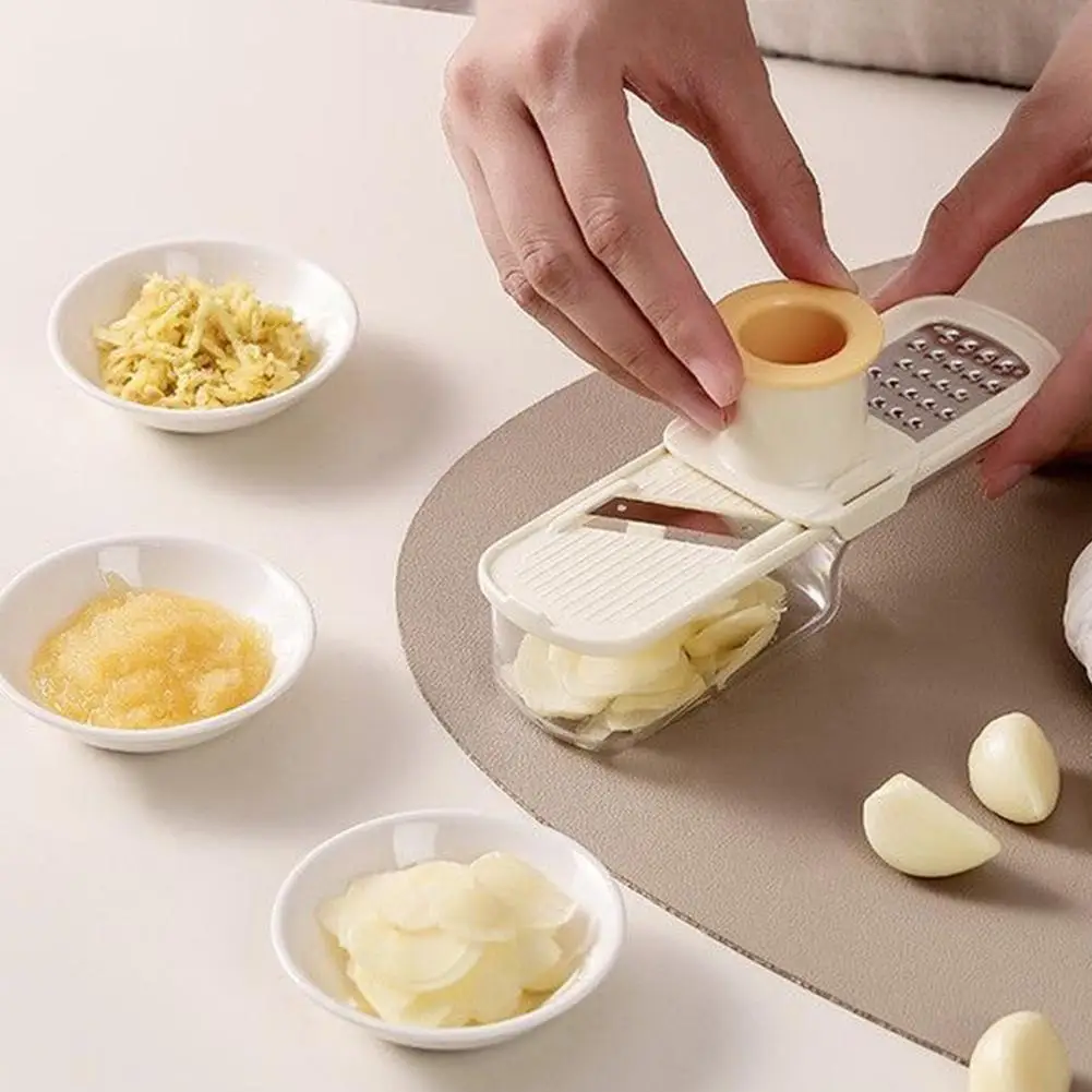 Tragbare 3in1 Knoblauch Ingwer Mühle Küche Gadget Manuelle Ingwer und Knoblauch Mühle Home Küche Slicer Alle Mühle Küche Werkzeug Image
