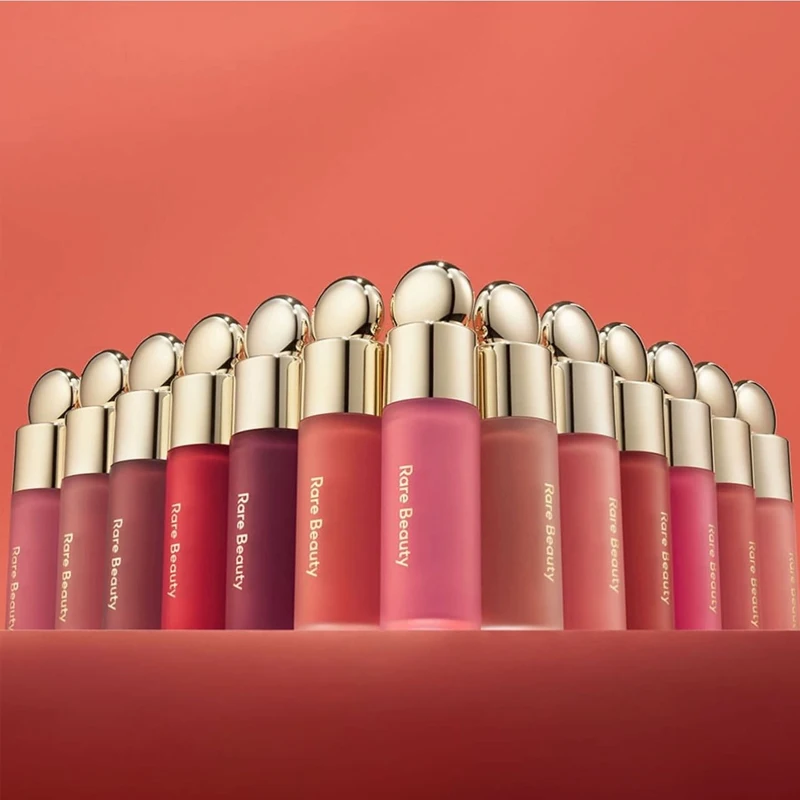 Rare Beauty Bliss Happy Hope Worth Blush Liquido, Rossetto Impermeabile, Cosmetici Idratanti, Lucidalabbra Liquido Brillante, Trucco Volumizzante