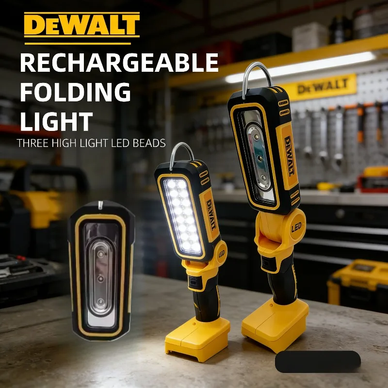 DEWALT Elektrische Götterin der Leuchtkraft Kabellose Beleuchtung Tragbare Taschenlampe Outdoor LED Campinglampe Elektrowerkzeug für Dewalt 20V Akku