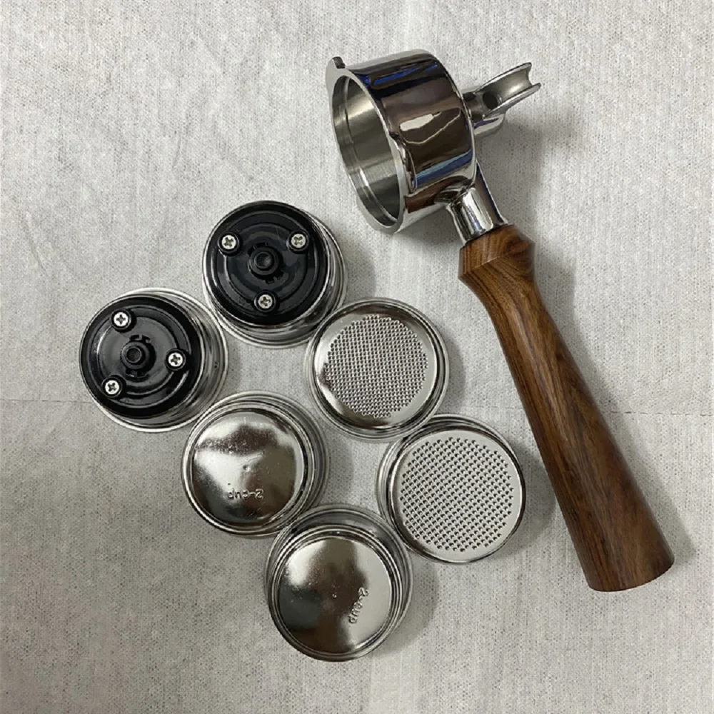 51 mm Doppelmaul-Kaffee-Siebträger für Homix/Gypas/Hibrew h11/Oster/Phico Kaffeemaschine, Kaffeegriff aus Edelstahl Image