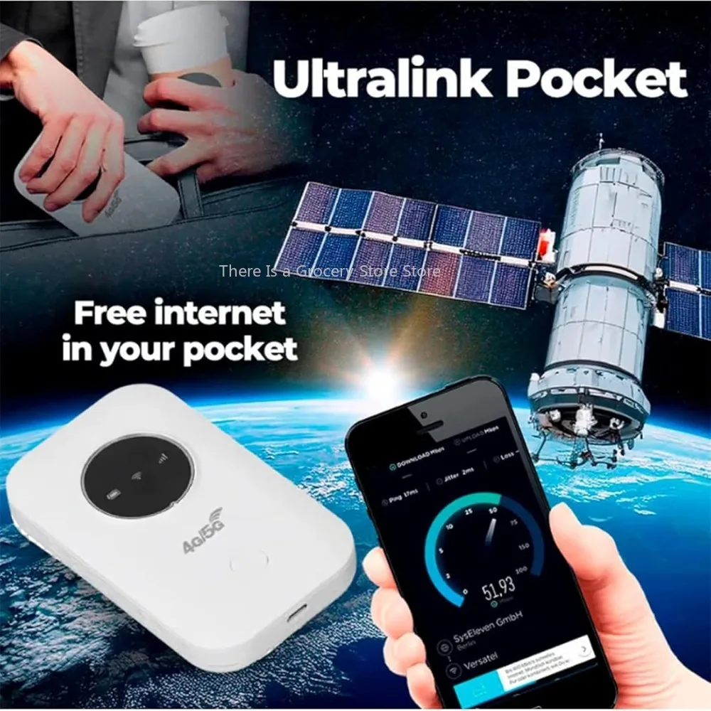 300Mbps Ultralink Pocket WiFi Tragbares Internet Asiatische/Europäische Version Unbegrenzter Satelliteninternet-Zugang USB-Betrieben Image