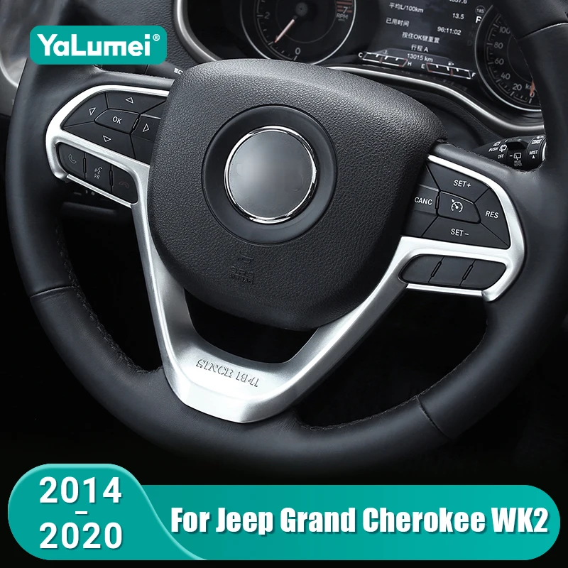 Für Jeep Grand Cherokee WK2 2015 2016 2017 2018 2019 2020 Auto-Lenkrad-Knopfverkleidung Zubehör Image
