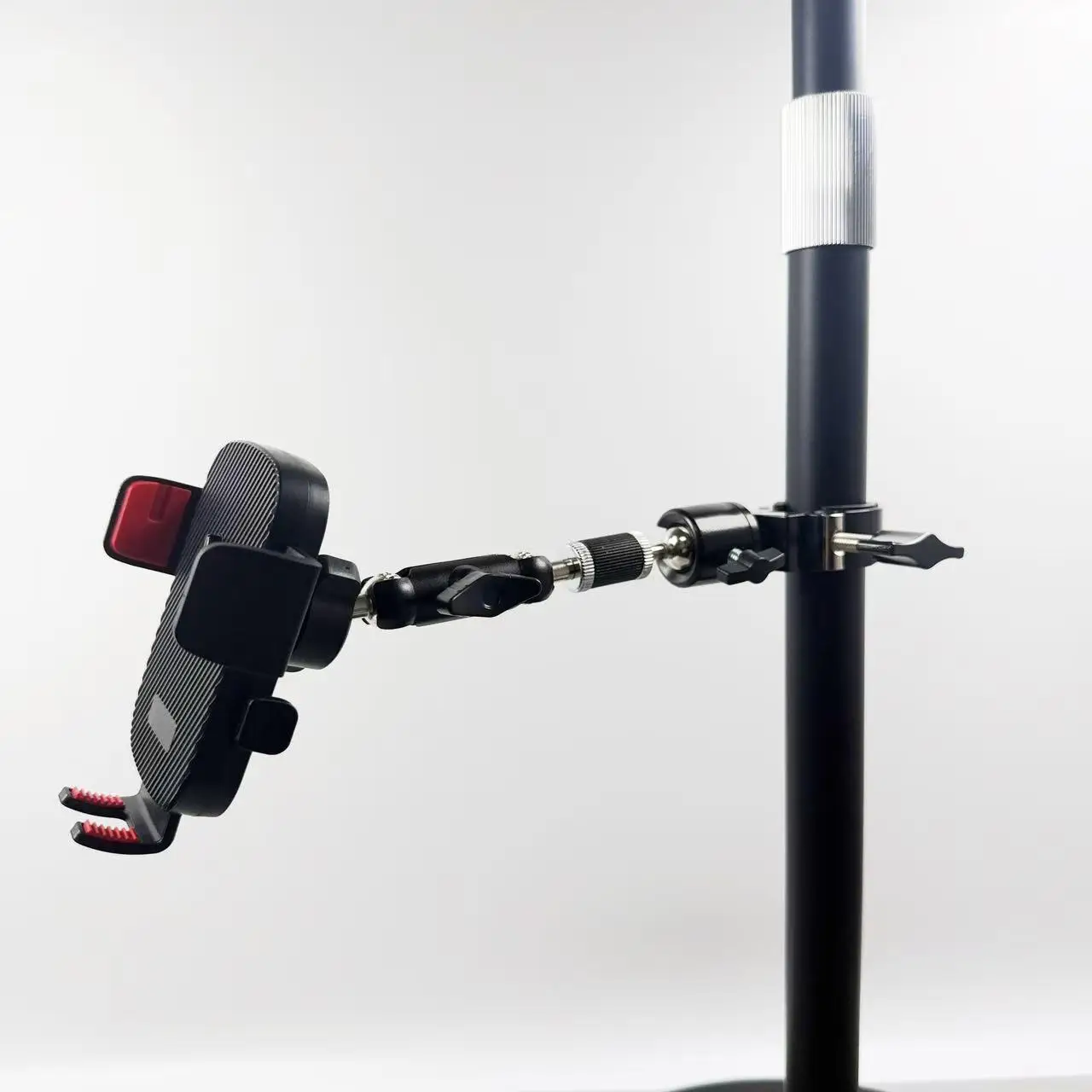 Universelle Metall-Klemmhalterung für Mobiltelefone 360° Gimbal für Outdoor-Fahrradfahren Lenker-Befestigungsklammer Rundrohr-Halterung Image