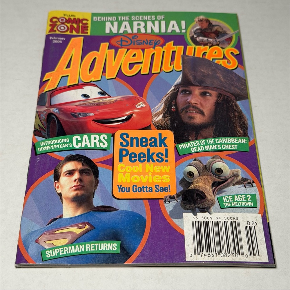 Disney Accents | Disney Adventures February 2006 | Color: Blue | Size: Os