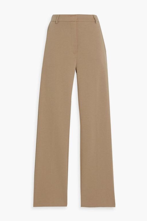 Tanga Cotton-Blend Jersey Straight-Leg Pants - Natural - Weekend by Maxmara Pants