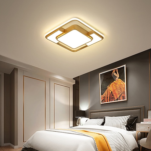 plafoniera a led lampada da soffitto in acrilico lampada da soffitto a led dorata lampada da soffitto per interni semplice lampada da soffitto moderna è adatta per camera da letto soggiorno studio e