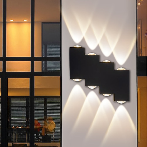 Lampada Da Parete Per Esterni Impermeabile Lampada Da Parete Per Esterni Su E Giù Luminosa Moderna Semplice Illuminazione A Led Per Esterni Cortile Lampada Da Parete A Doppia Testa Lampada Da Parete
