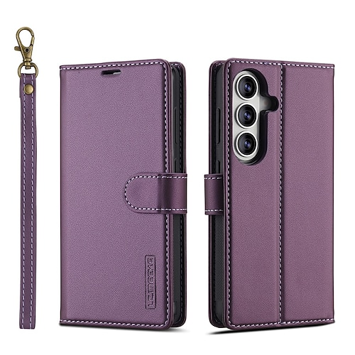 telefono Custodia Per Samsung Galaxy S26 S26 Plus S26 Ultra Custodia ad adsorbimento magnetico Custodia Portafoglio Custodia a Flip con Supporto Magnetico Supporta la Ricarica Wireless Retrò Pelle PU