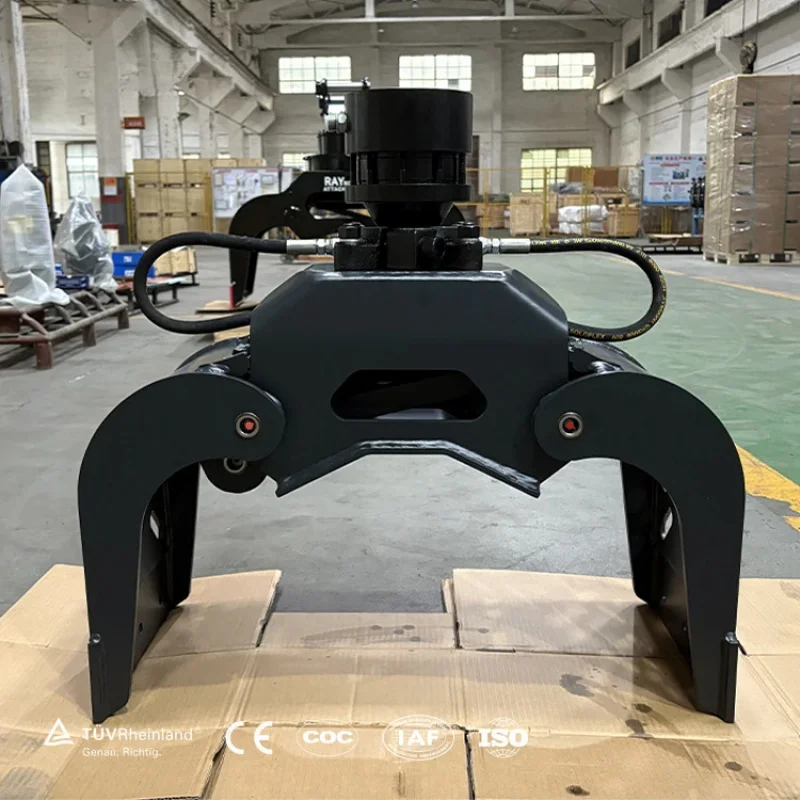 Heißer Verkauf Europa RAY 1-2,5T Bagger Hydraulischer Sortiergreifer Rotierender Abbruchgreifer für Stein, Schrott, Metall, Holz Image