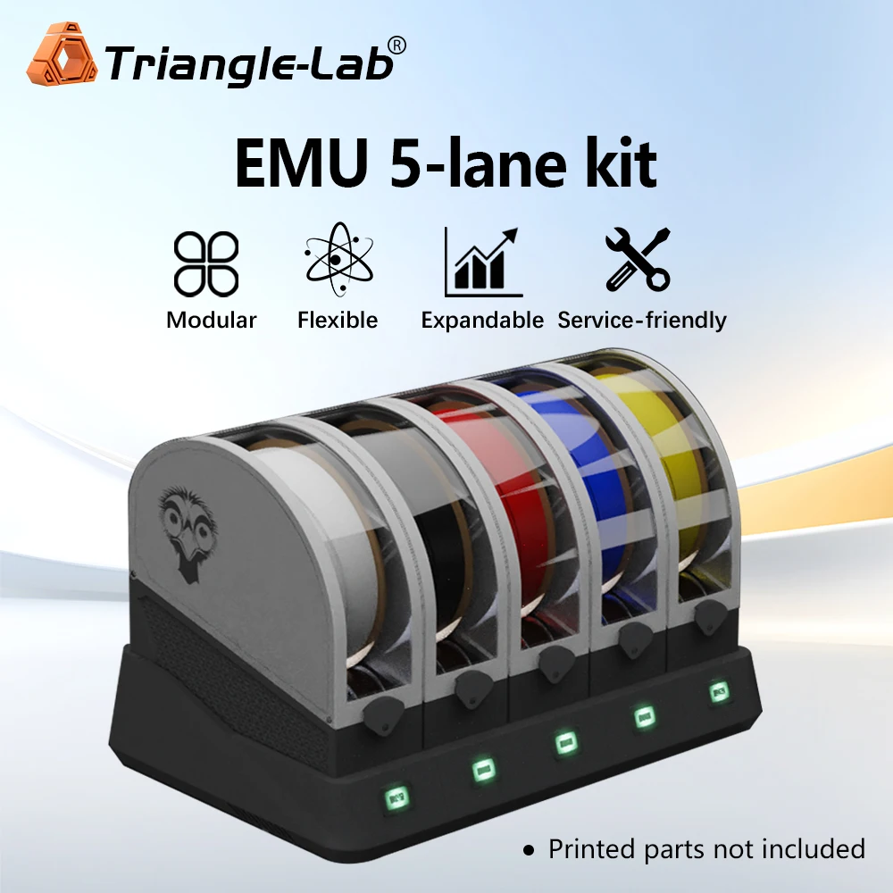 Trianglelab EMU Erweiterbare Multi-Material-Einheit (KIT) mit PSF für Klipper-Drucker Voron Image