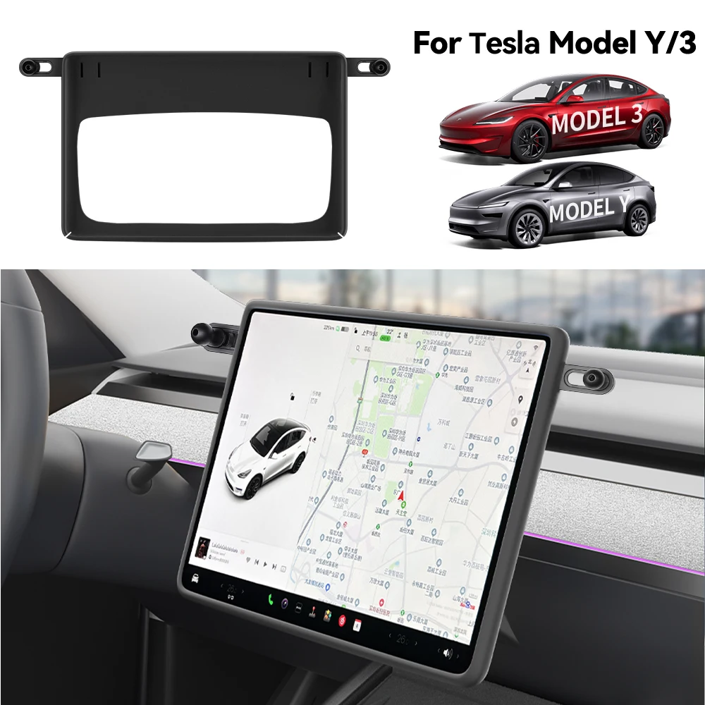 YZ Für Tesla Modell 3 Y Highland Juniper 2025, Zentrale Steuerung, Navigation, Displayschutzfolie, Auto, magnetischer Display-Halter Image