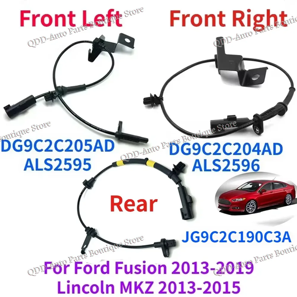 ALS2595 DG9C2C205AD DG9C2C204AD JG9C2C190C3A Auto ABS Rad Geschwindigkeit Sensor Für Ford Fusion 2013-2019 Lincoln MKZ 2013-2015 ALS2596 Image