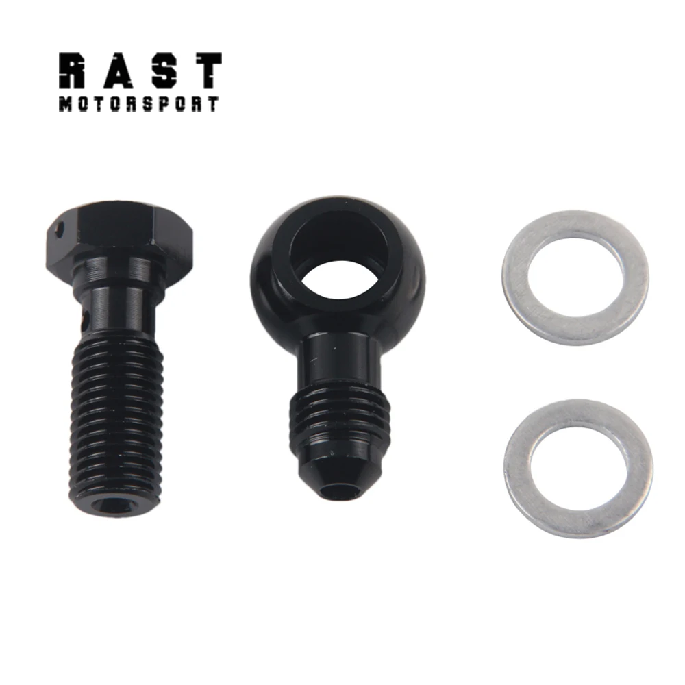 Bolzen hydraulische Kupplungsschraube M12 M14 M16 M18 x 1,5 mit Aluminium-Banjo-Anschluss-Auslass-Banjo-Stecker An4 An6 An8 An10 Image