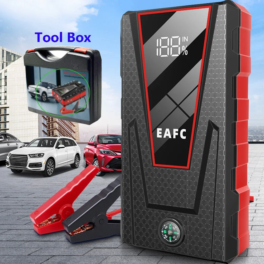 EAFC Auto-Starthilfe 600A / 1200A / 2000A Tragbare Powerbank Auto-Batterie-Booster 12V Auto-Startgerät für Benzin- und Dieselautos Image