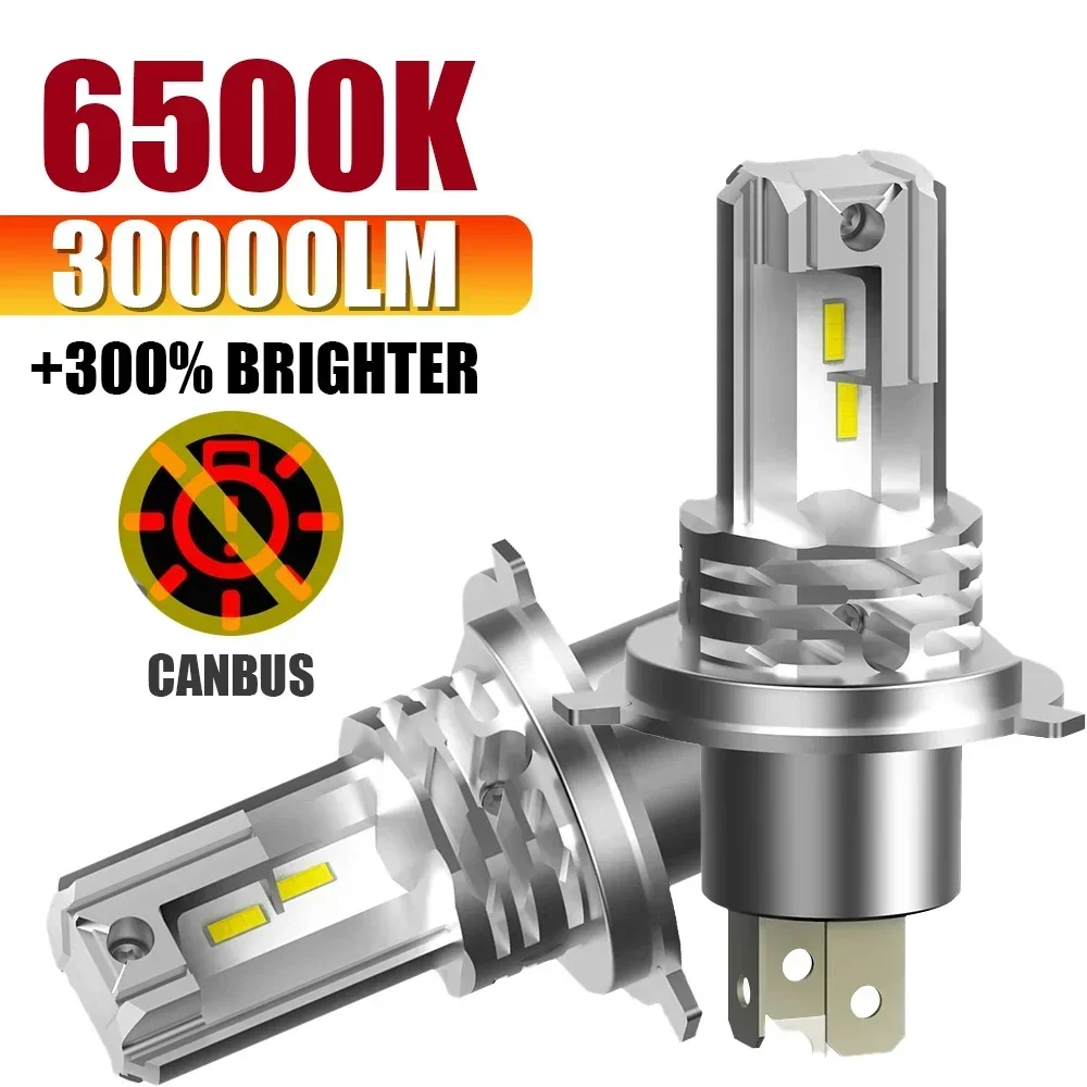 H7 H4 H11 9005 30000LM LED-Birne Nebelscheinwerfer Canbus 6500K Weiß DRL Tagfahrlicht Autolampe 12V Hochleistungs-Autolichter Scheinwerfer Image