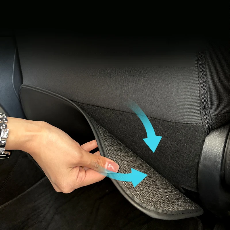 Mikrofaser-Autositz-Rückenschutz-Kits, Anti-Kick-Rücksitzbezug für Toyota RAV4 Yaris Prius Corolla Camry Hilux Land Cruiser Image
