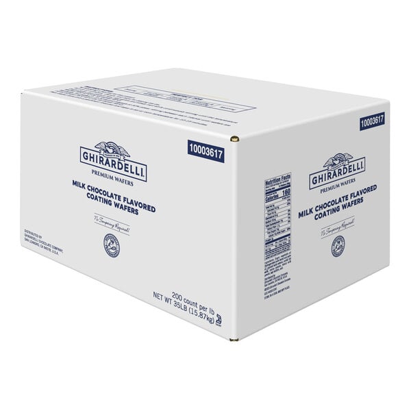Ghirardelli Milk Chocolate-Flavored Coating Wafers 35 lb.