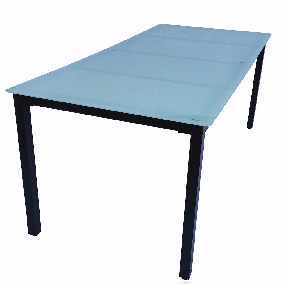 VCM Gartentisch Miami Mattglas H. 73 x B. 189 x T. 90 cm Image