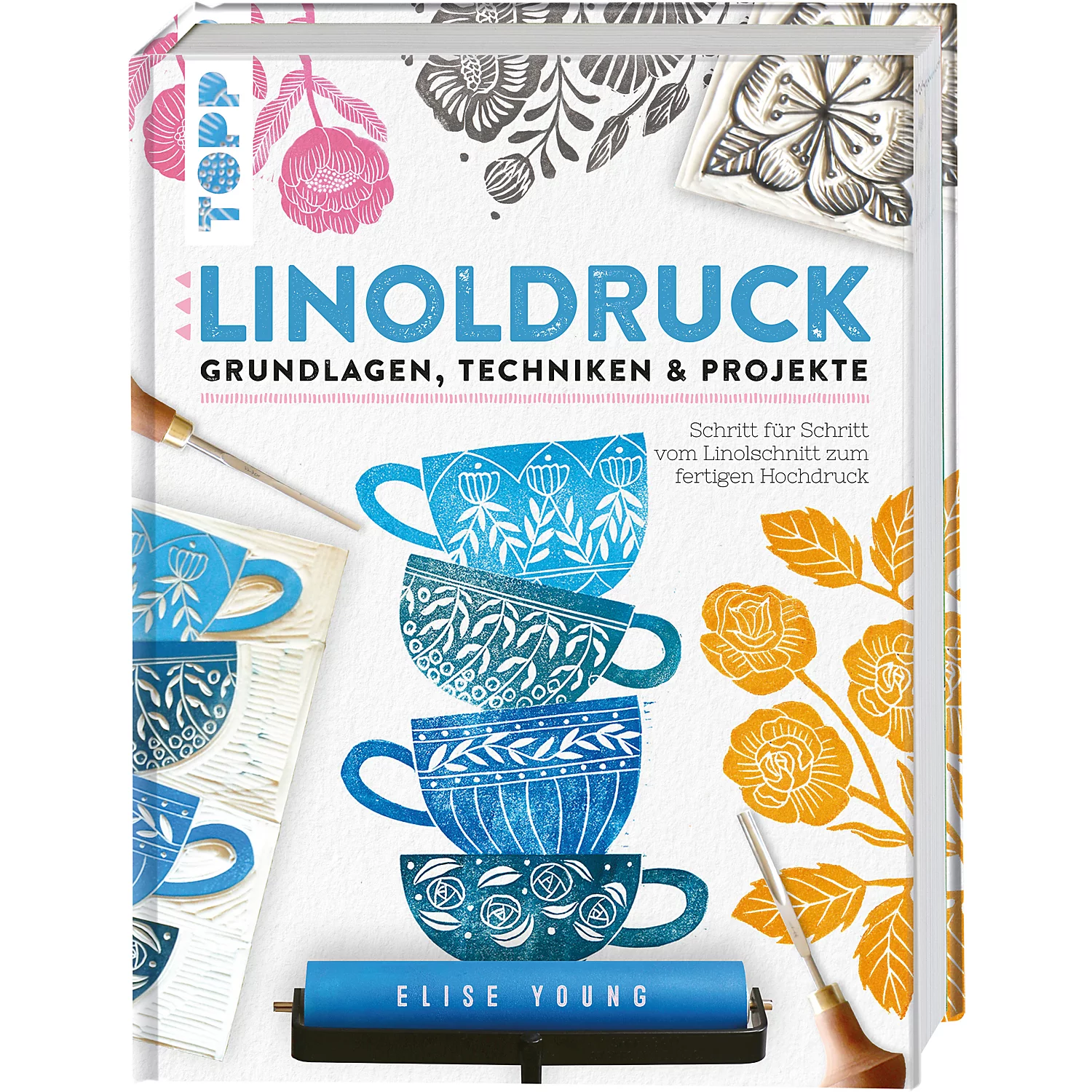 Buch Linoldruck-Grundlagen, Techniken & Projekte