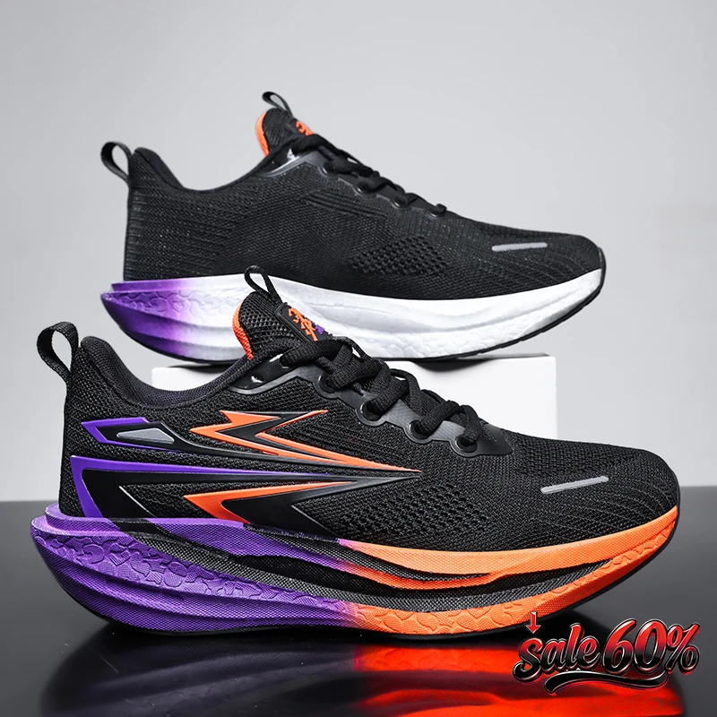 Scarpe da Corsa 2026 con Ammortizzazione ad Aria, Scarpe da Jogging con Piastra in Carbonio per Maratona, Sneakers Sportive Traspiranti Leggere Antiscivolo da Uomo e Donna