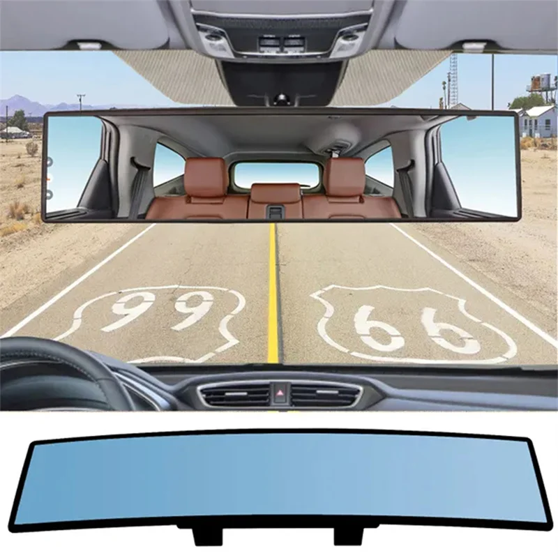 Universal Anti glare Weitwinkel Konvexen Rückspiegel Auto Innen Rückansicht Baby Kind Sitz Uhr Blau Sonnenblende Goggle Sicherheit